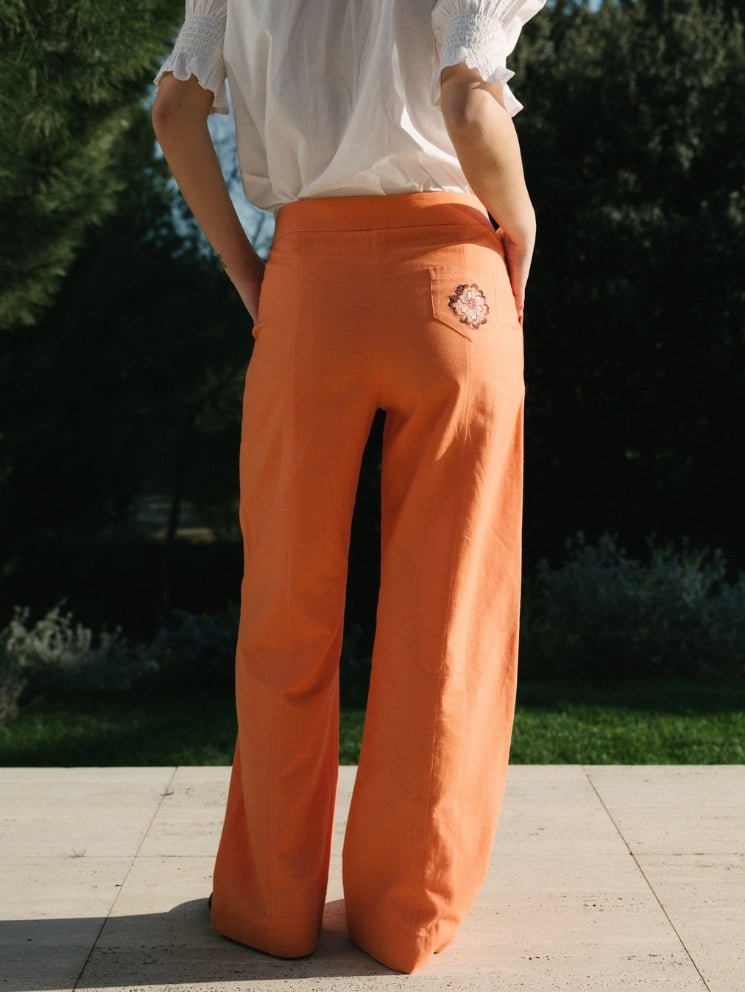 Pantalón Daisy Orange