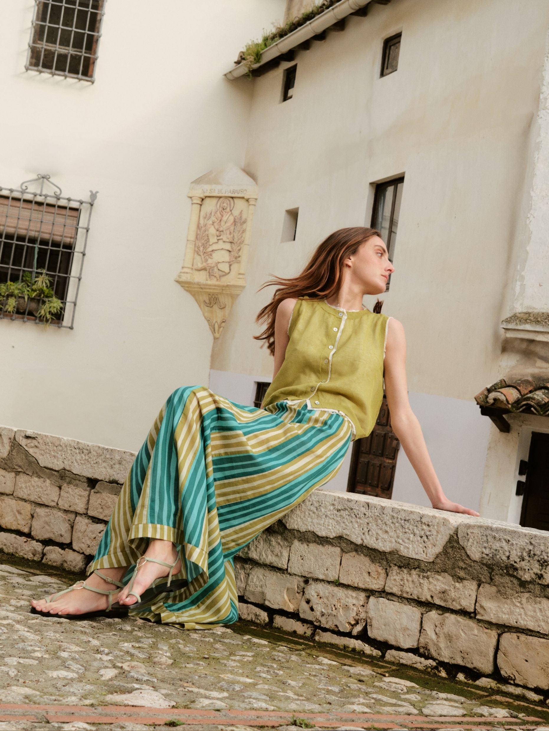 Falda Felice Print Green