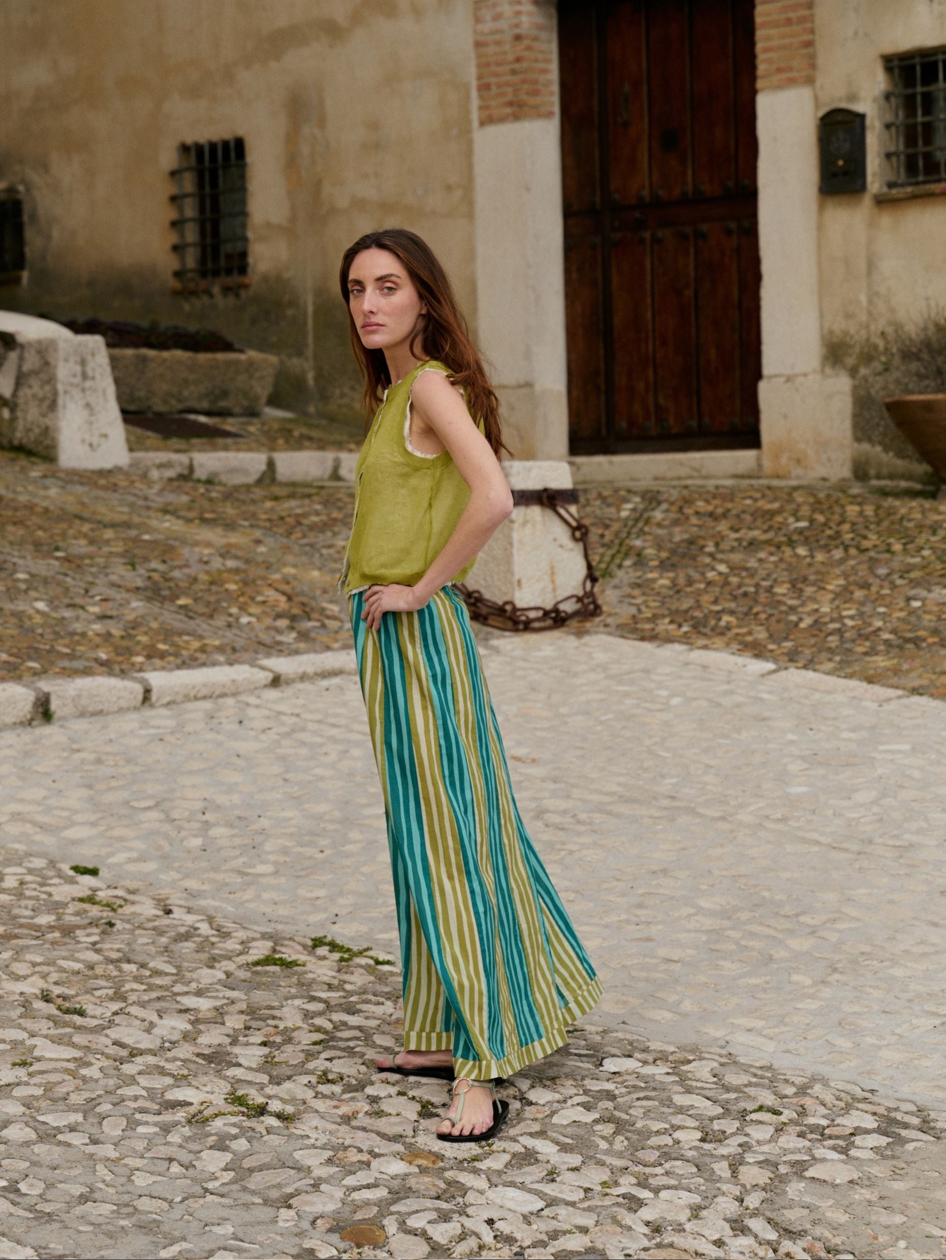 Falda Felice Print Green