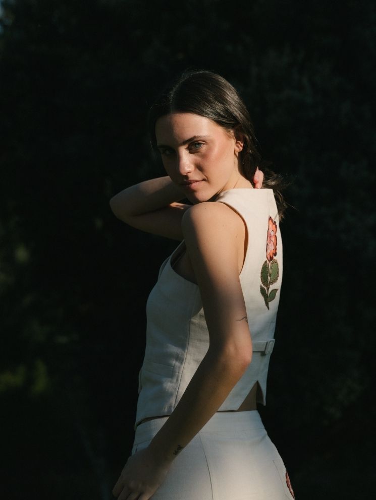 Chaleco Daisy White