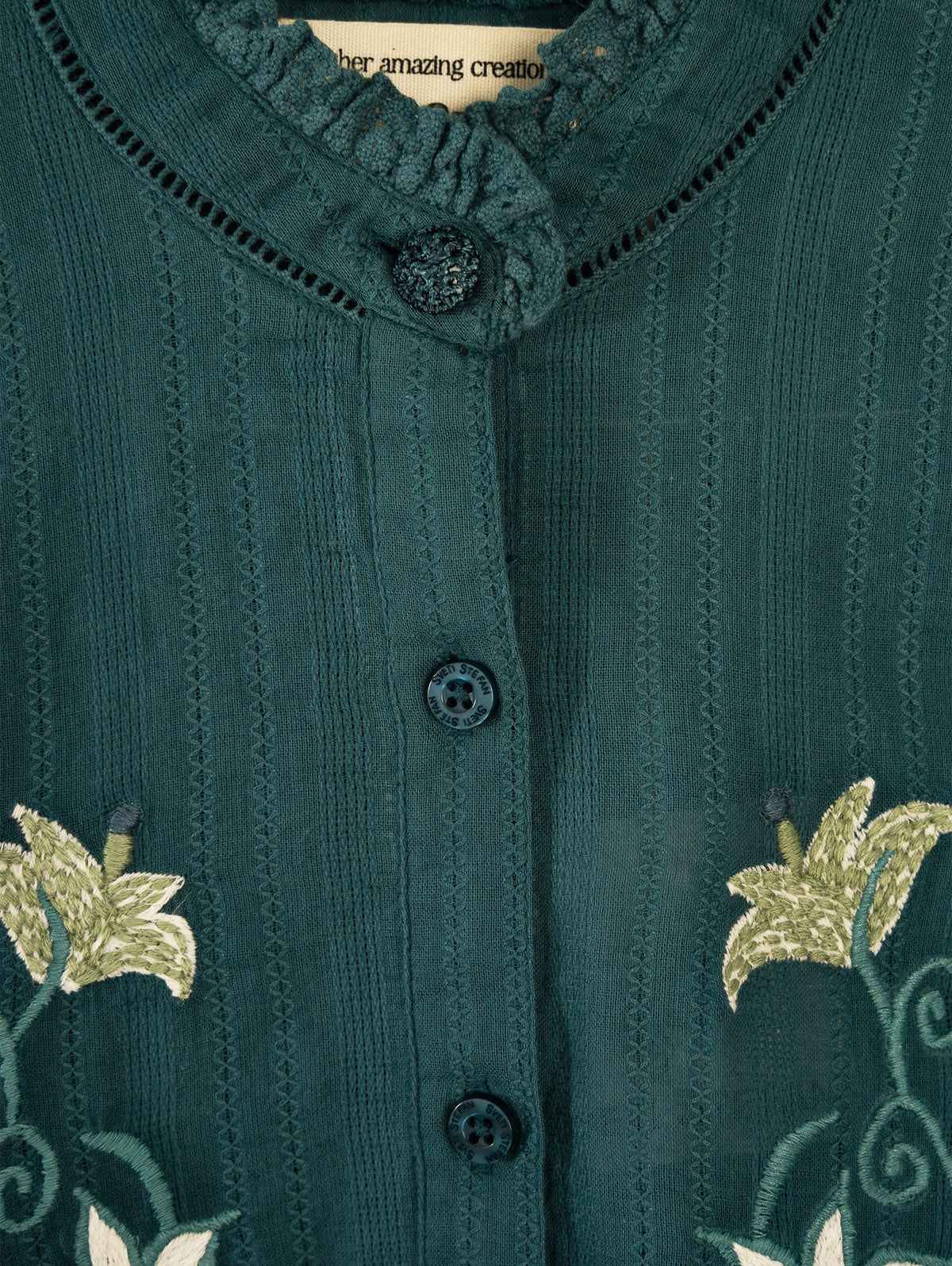 Camisa Gardenia Petróleo