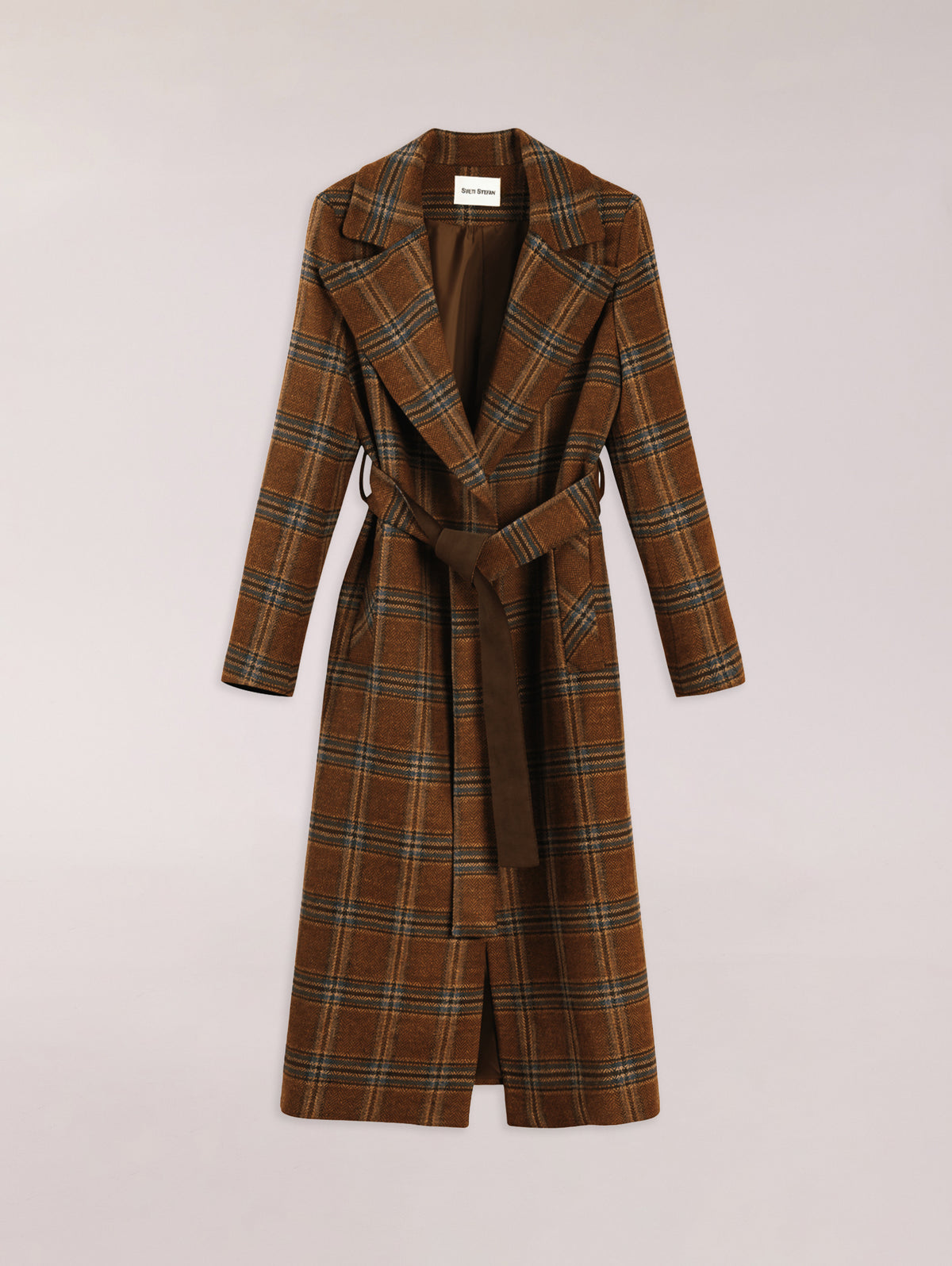 Abrigo Herringbone Cuadros