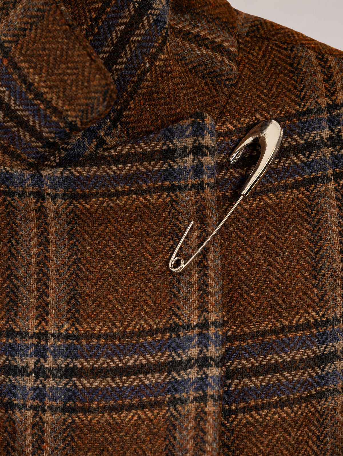 Abrigo Herringbone Cuadros