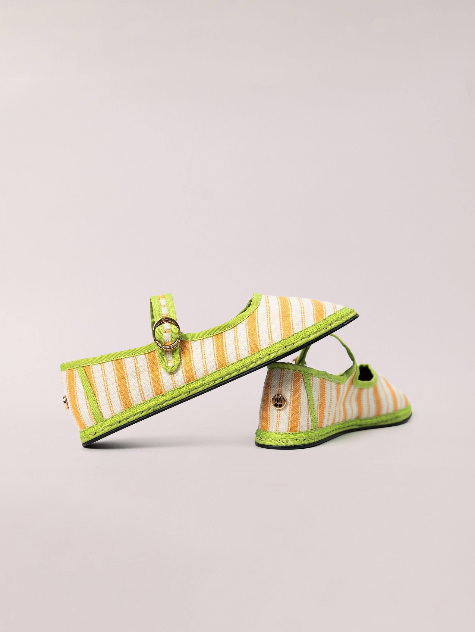 Svetis Mary Jane Orange Stripes