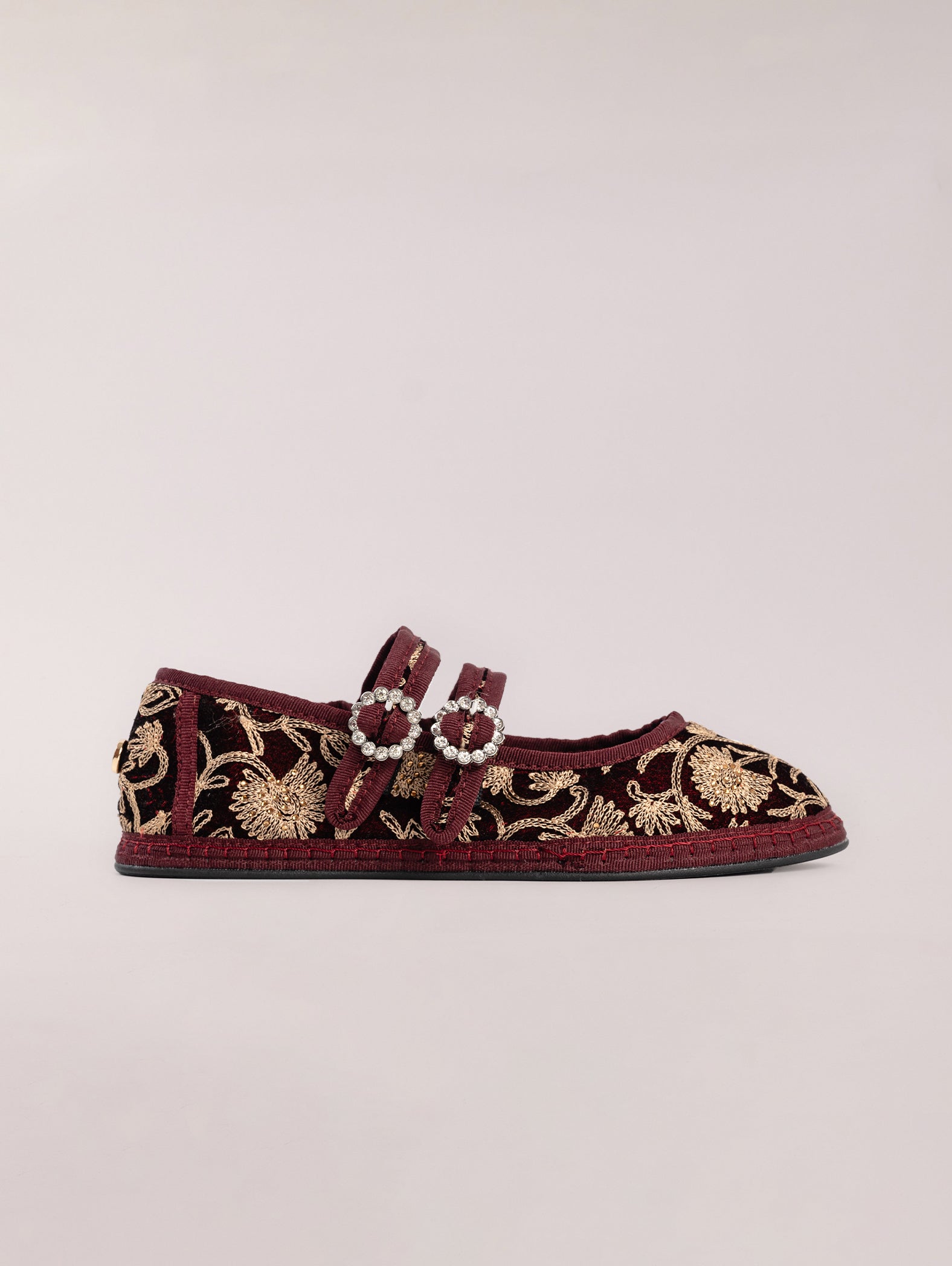 bailarinas-con-doble-tira-estampado-burdeos