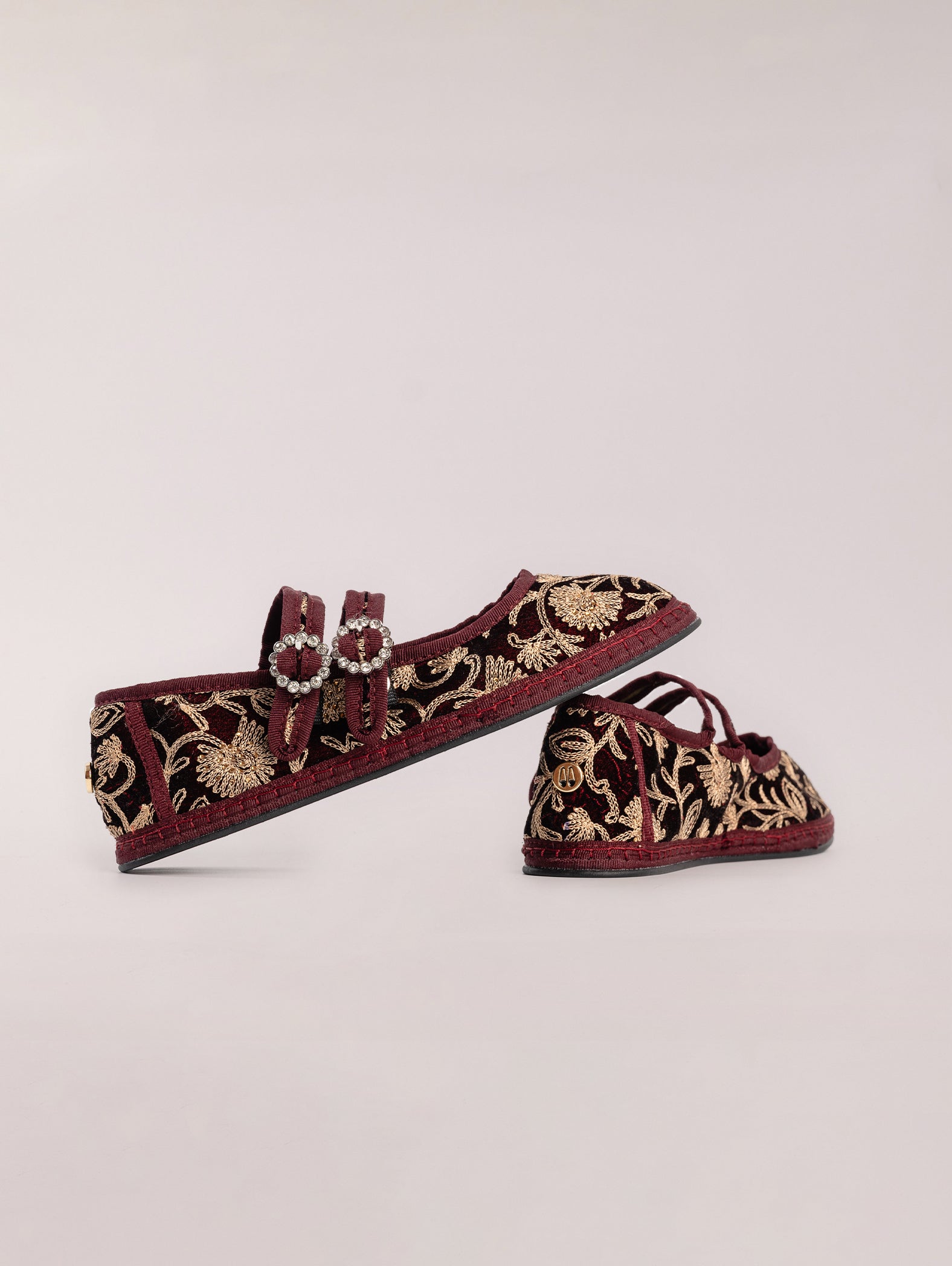 bailarinas-con-doble-tira-estampado-burdeos