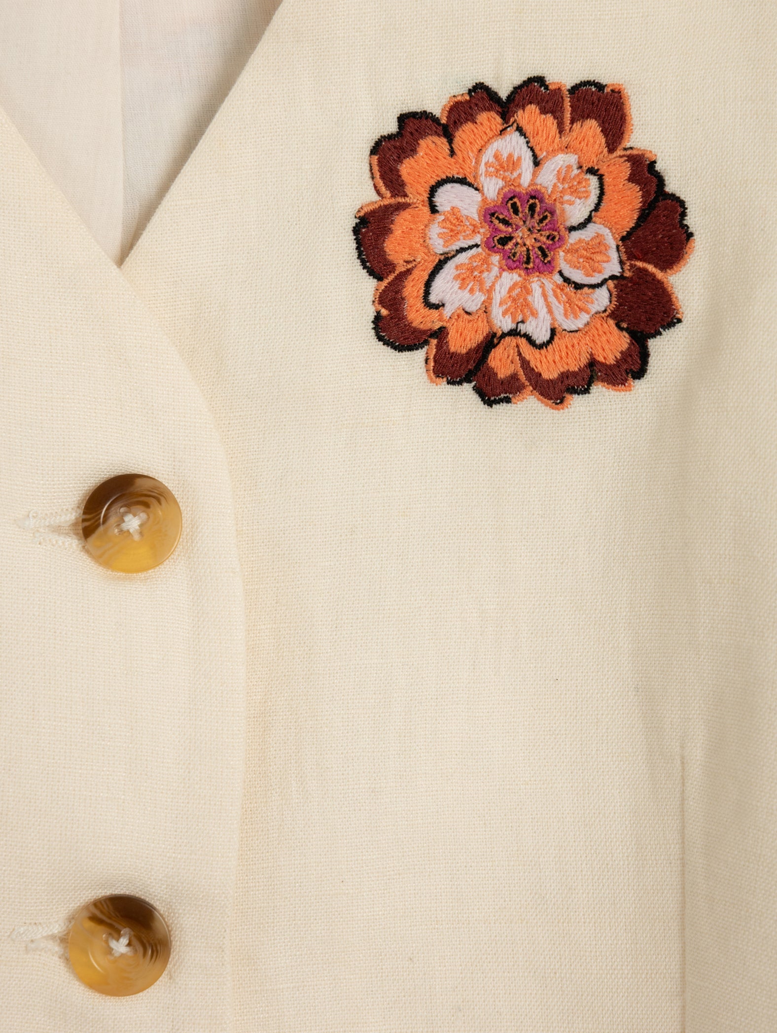 Chaleco Daisy White