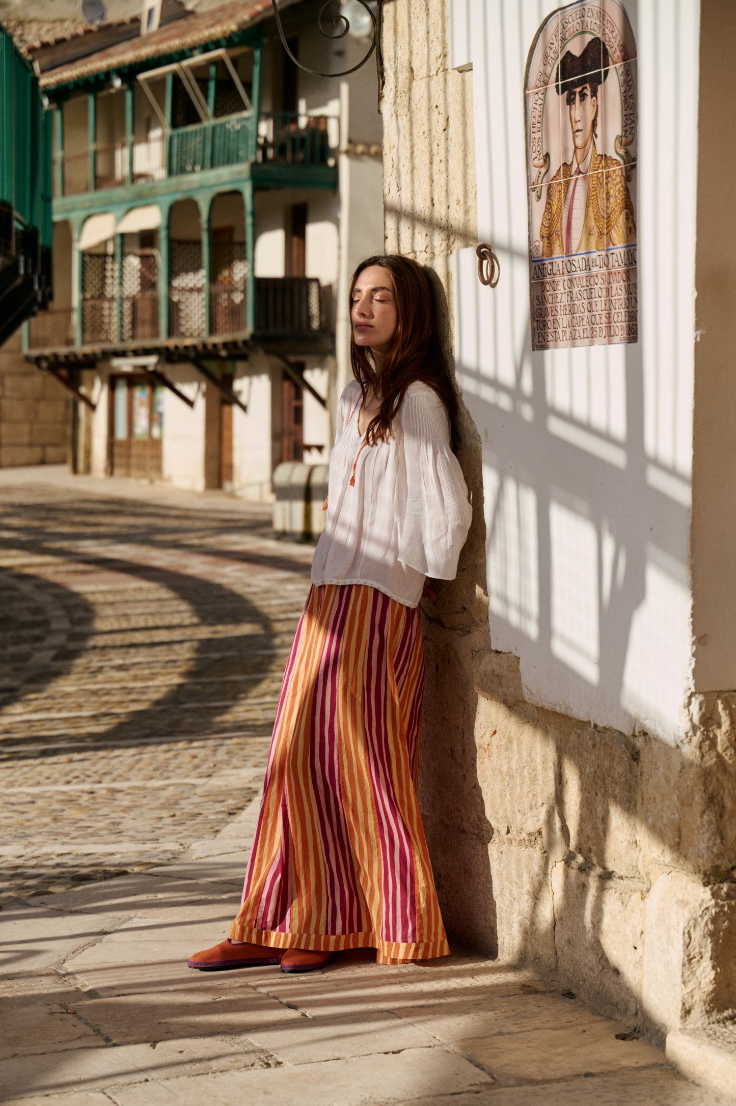 Falda Felice Print Orange
