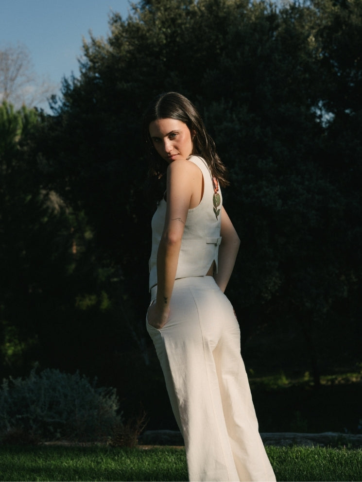 Pantalón Daisy White