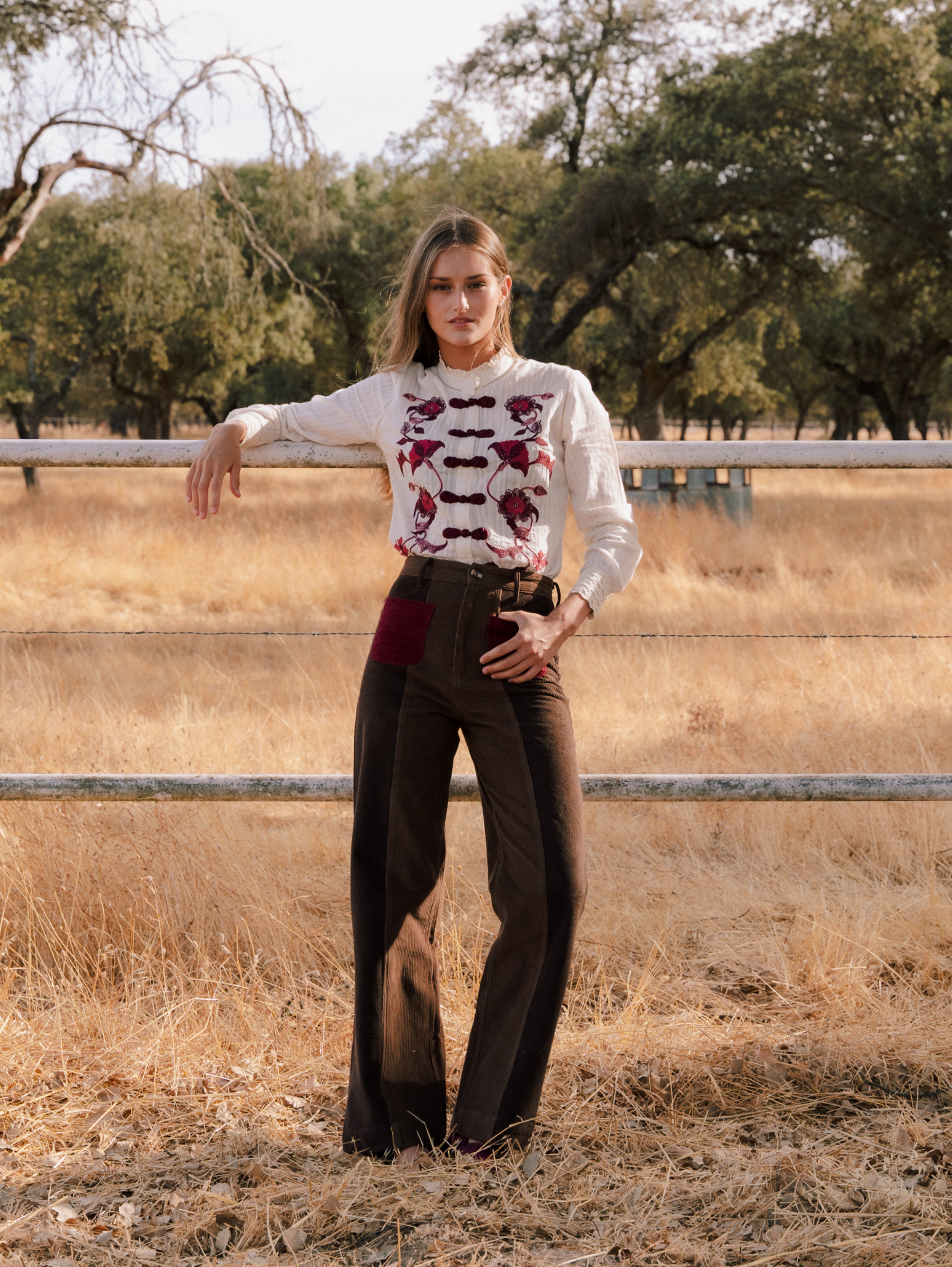 Pantalón Filippa Burgundy