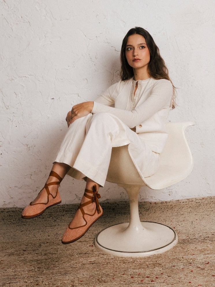 Loafers Straps Orange