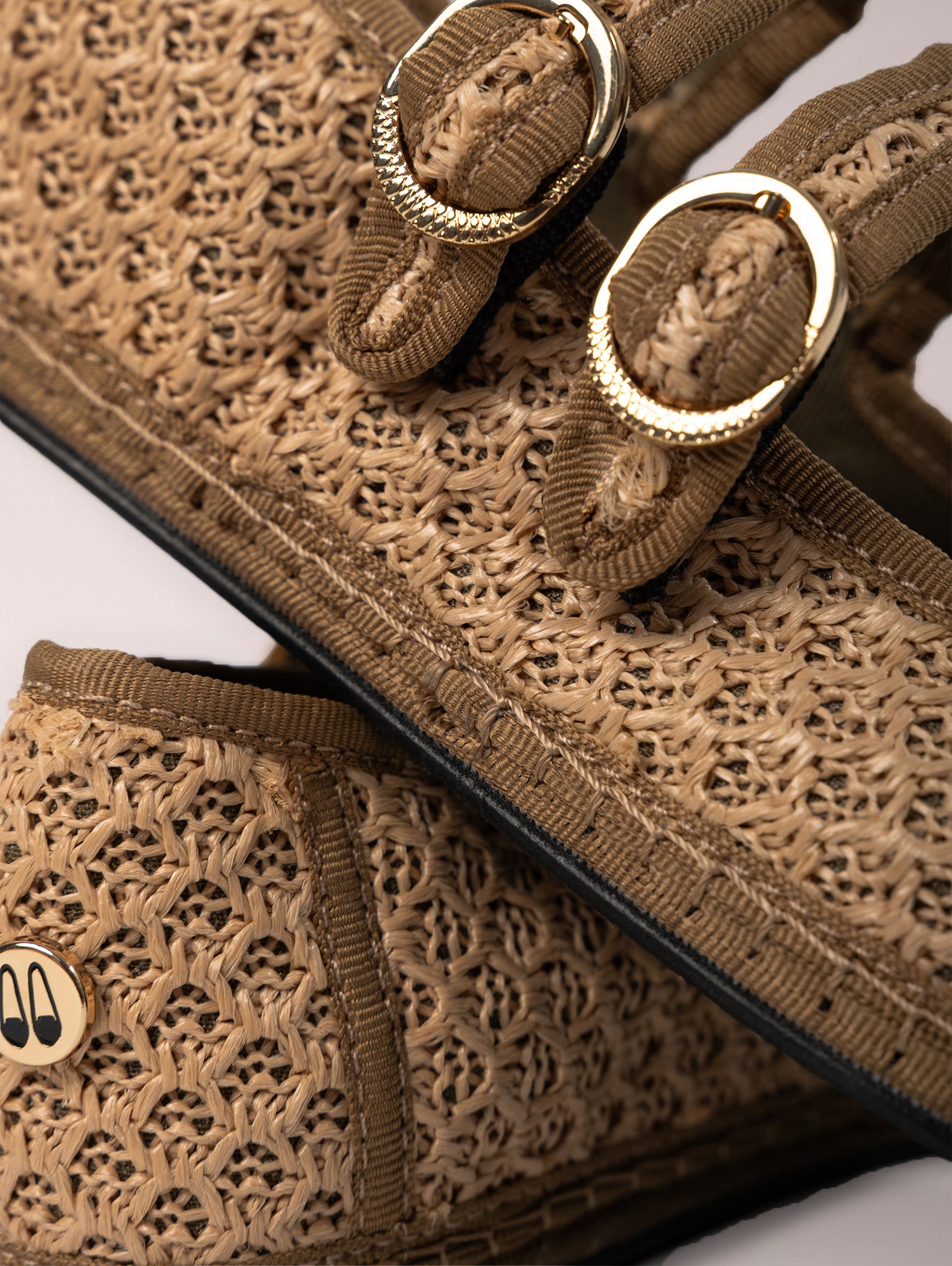 Double Lace Rafia Chocolate