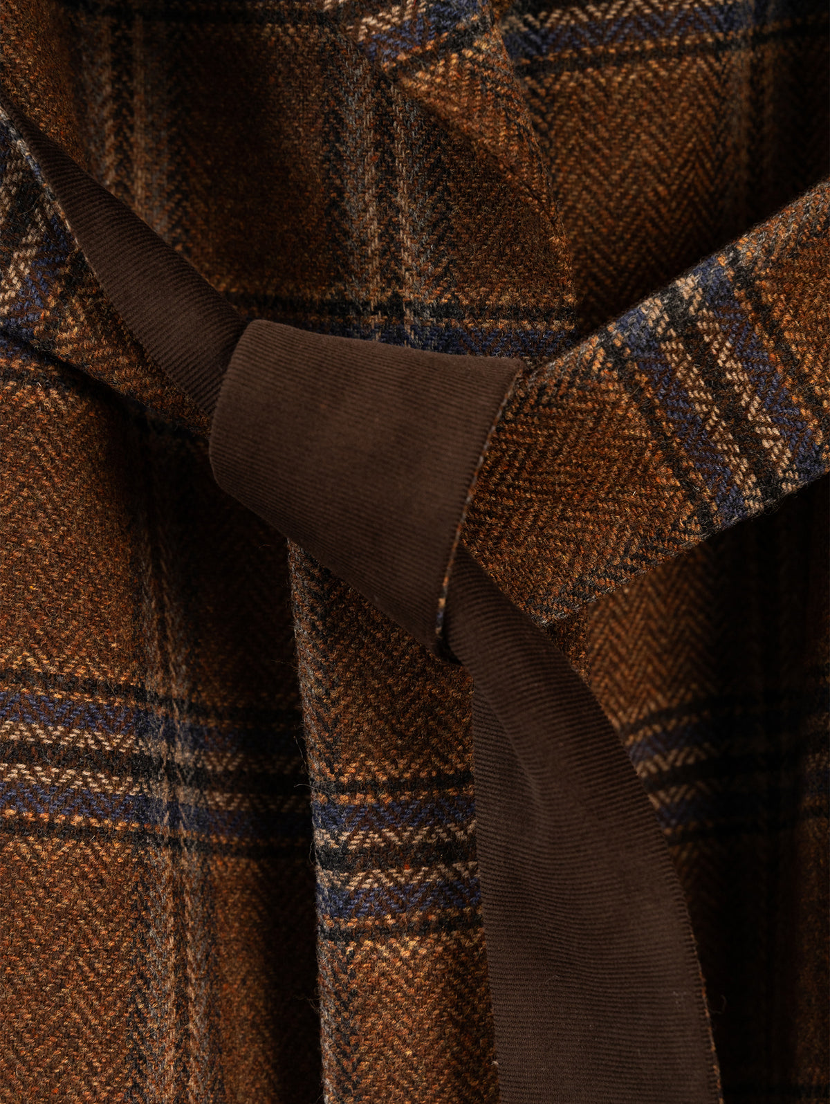 Abrigo Herringbone Cuadros