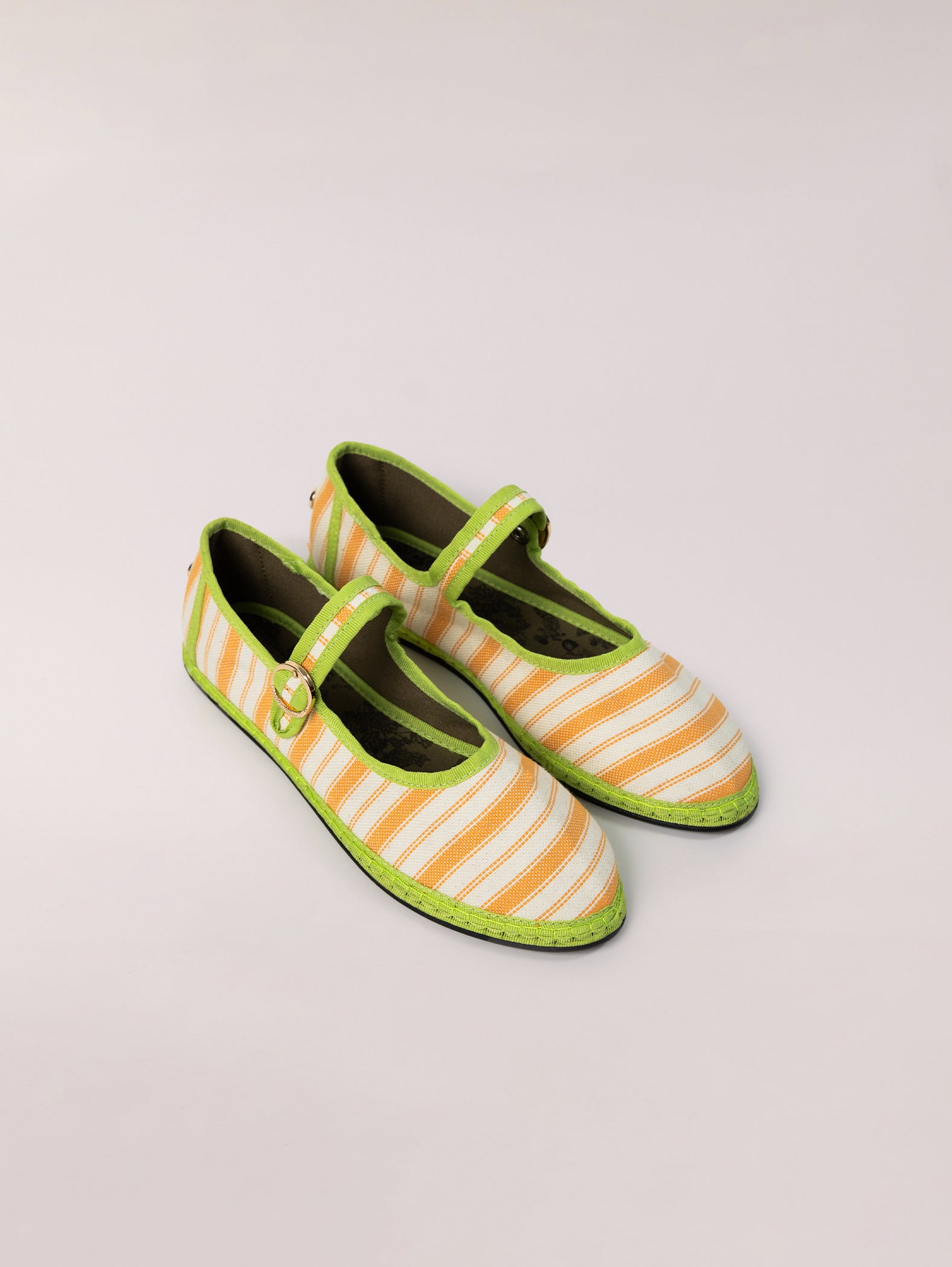 Svetis Mary Jane Orange Stripes