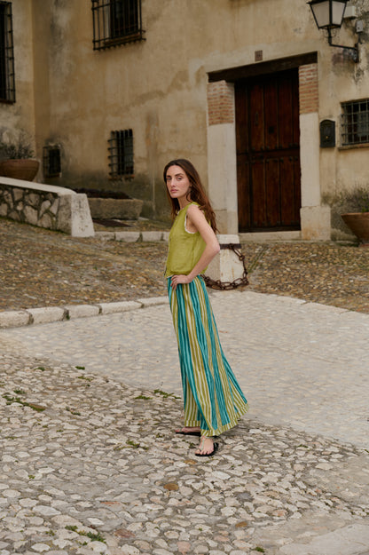 Falda Felice Print Green